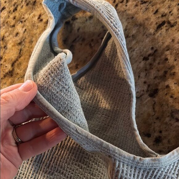 Light Blue Waffle 🧇 Knit Tank Top - Picture 3 of 7